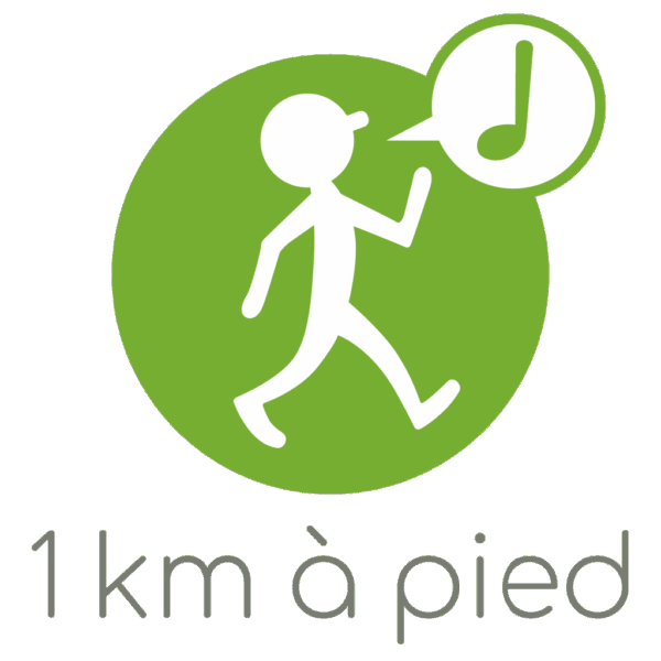 1KM A PIED
